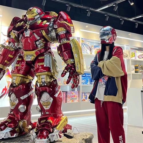 漫威钢铁侠大型手办浩克玻璃钢雕塑橱窗商场电影院装饰落地大摆件