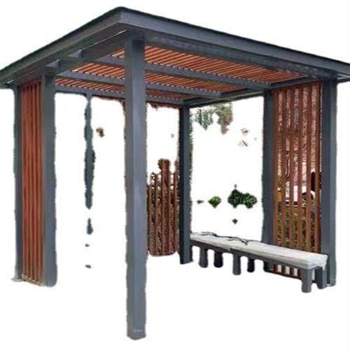 承接钢结构工程不锈钢廊架厂家户外广场钢结构凉亭大型户外廊架