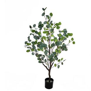 仿真尤加利盆栽室内仿真桉树植物景观橱窗装饰品盆栽仿生尤加利树