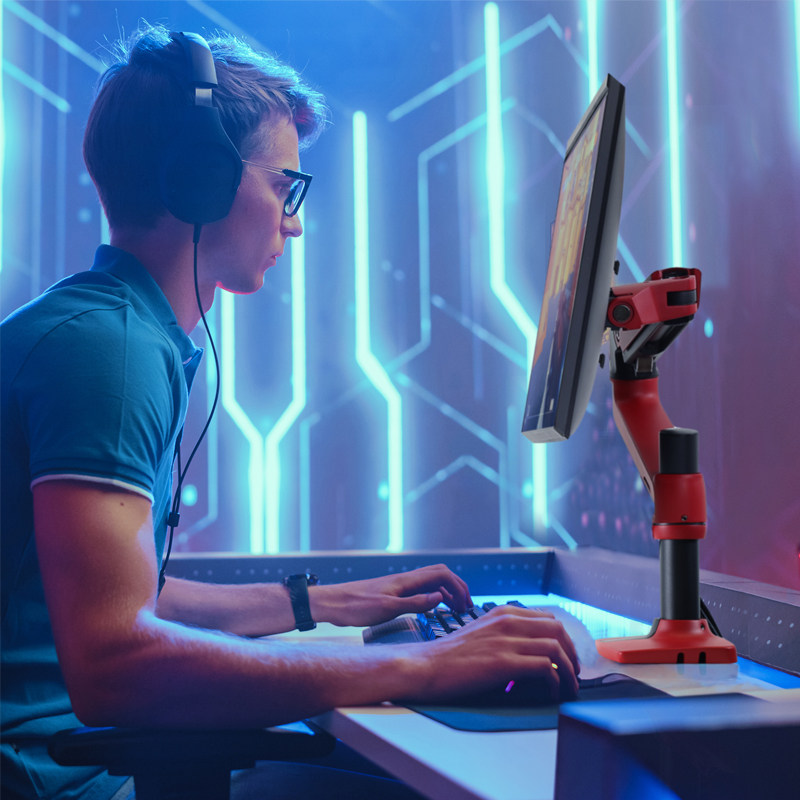 爱格升ergotronLX显示器支架机械臂可调节电脑电竞支架45-490-285