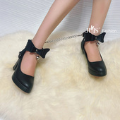 原创纯欲风脚链高跟鞋 防掉扣带束脚链绑鞋 扣小众脚环腿饰腿环女