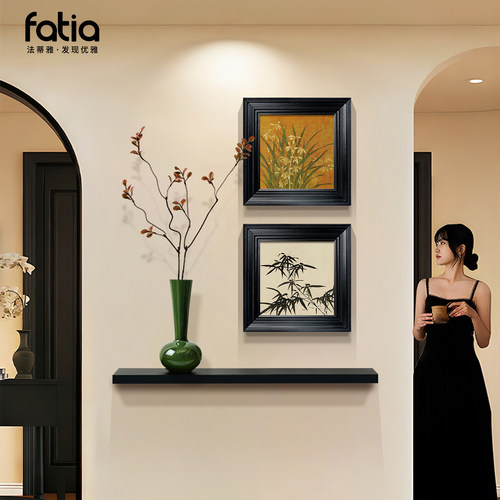 【小红书同款】中古风玄关画造景