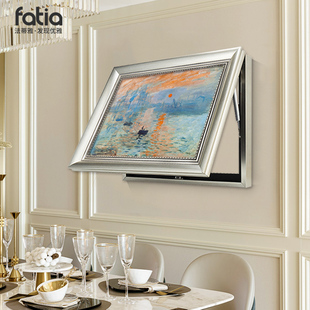 莫奈电表箱装 饰画免打孔梵高油画客厅总开关电闸箱配电箱遮挡挂画