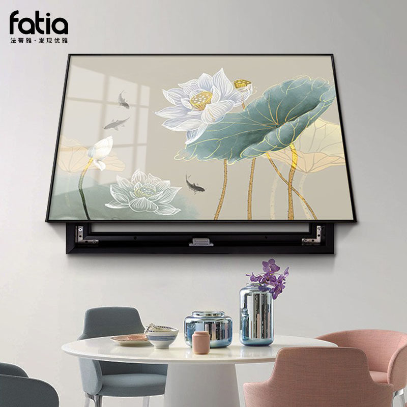 新中式电表箱装饰画免打孔