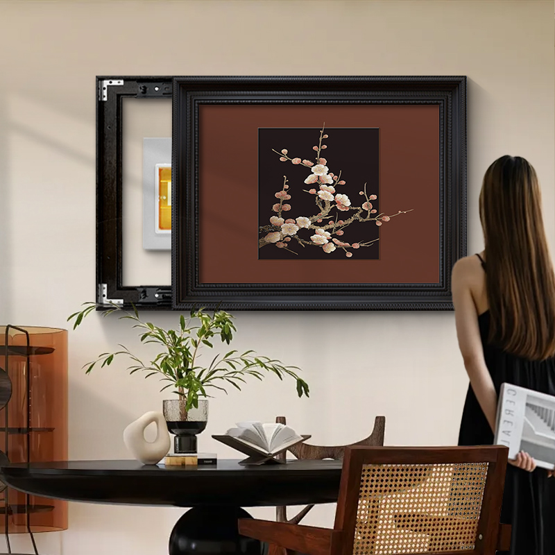 中古风电表箱装饰画高级感