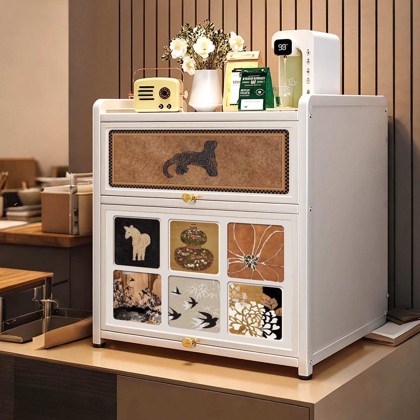 杯架杯子收纳置物架防尘水杯茶杯咖啡杯马克杯收纳神器高级感轻奢