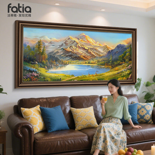 装饰画热销款大气客厅风景油画