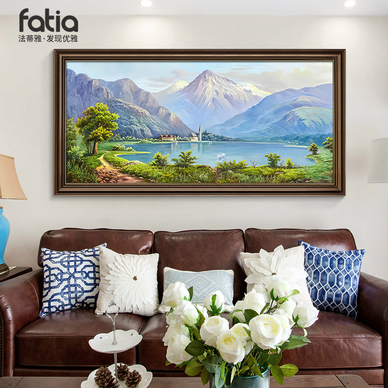法蒂雅流水生财挂画客厅2024新款
