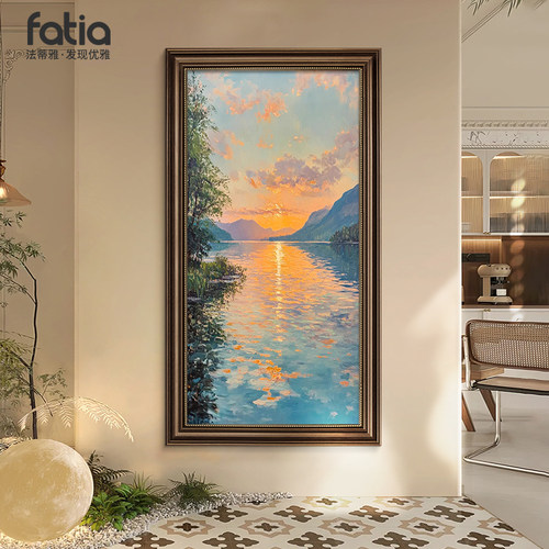 法蒂雅玄关装饰画风景油画