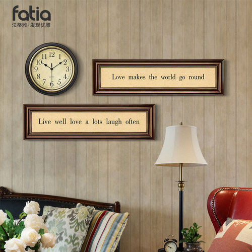 美式装饰画/创意现代简约免打孔