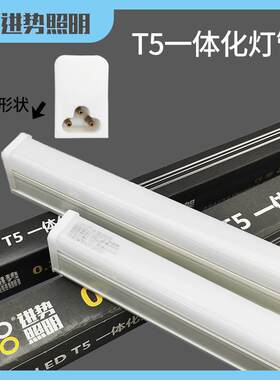 进势照明GOPO一体化支架日光灯LED灯管T5全套节能灯管0.3m0.6m1.2