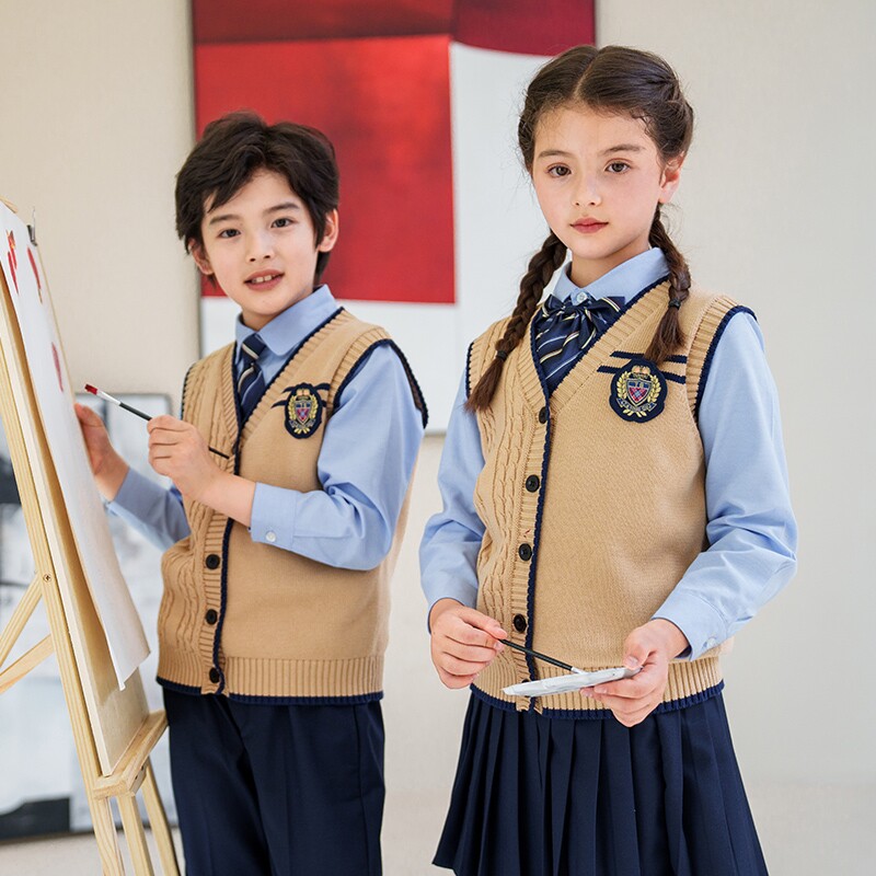 幼儿园园服橙色系列春秋装儿童班服西装套装冲锋衣小学生校服夏装