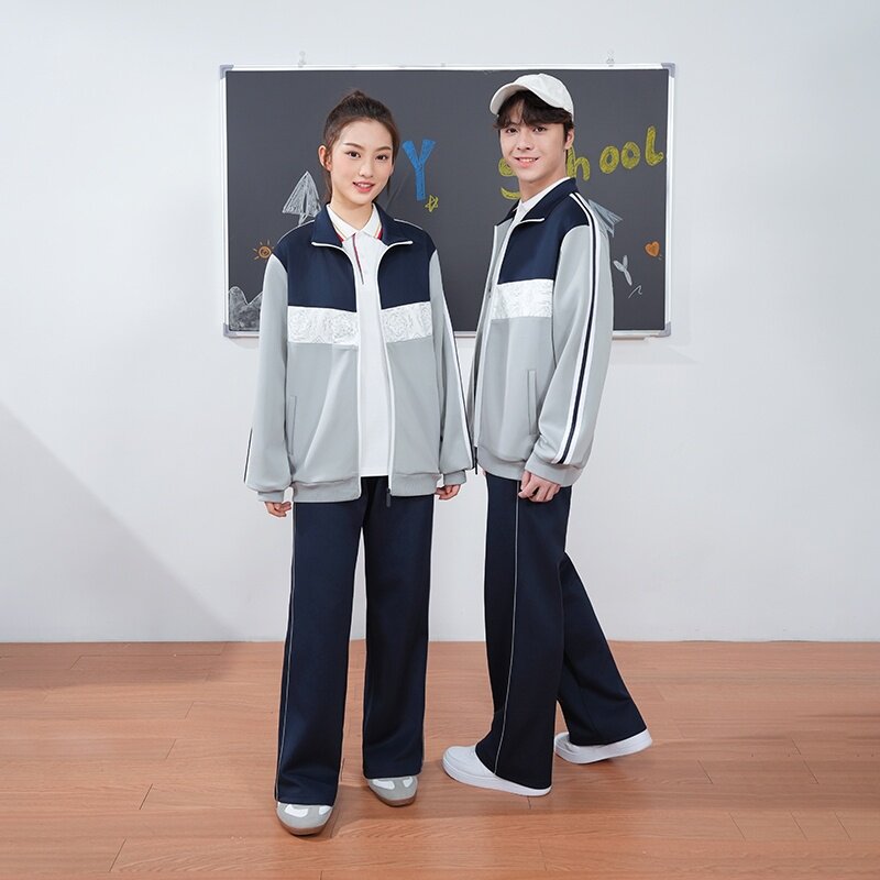 江西省吉安市峡江县中小学生统一校服秋冬装冲锋衣三件套班服套装