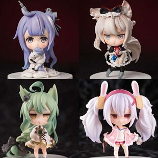 碧蓝航行 Q版黏土人 第一弹 明石 拉菲 Laffey 盒蛋公仔手办模型