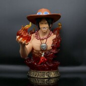 火拳 草帽团 艾斯 梦幻 半身雕胸像 手办公仔模型摆件雕像人偶