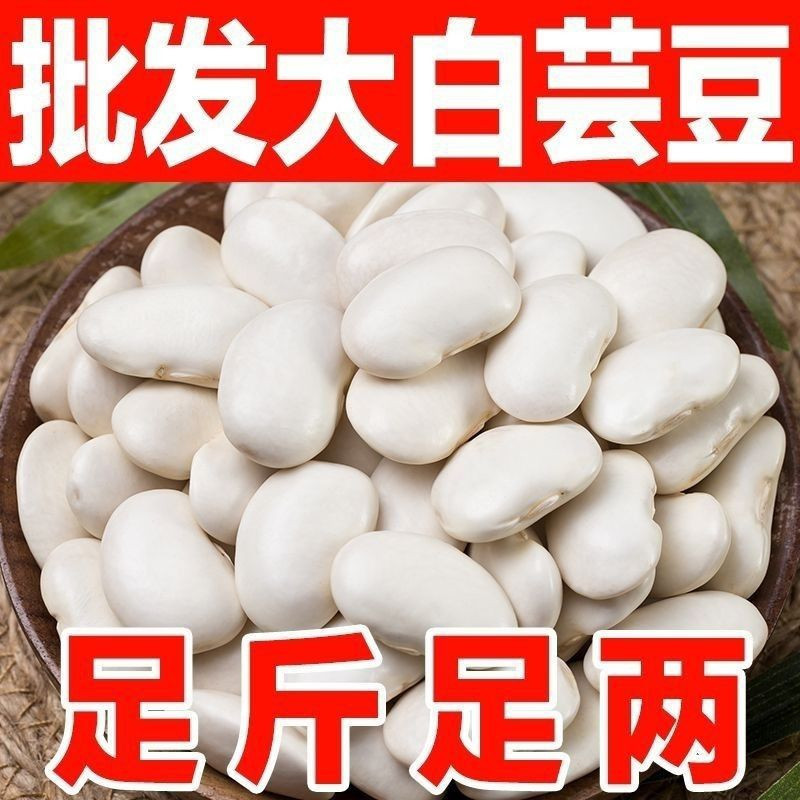 白芸豆新货云南大雪农家白豆白云自种五谷杂粮大豆粗粮批发干货