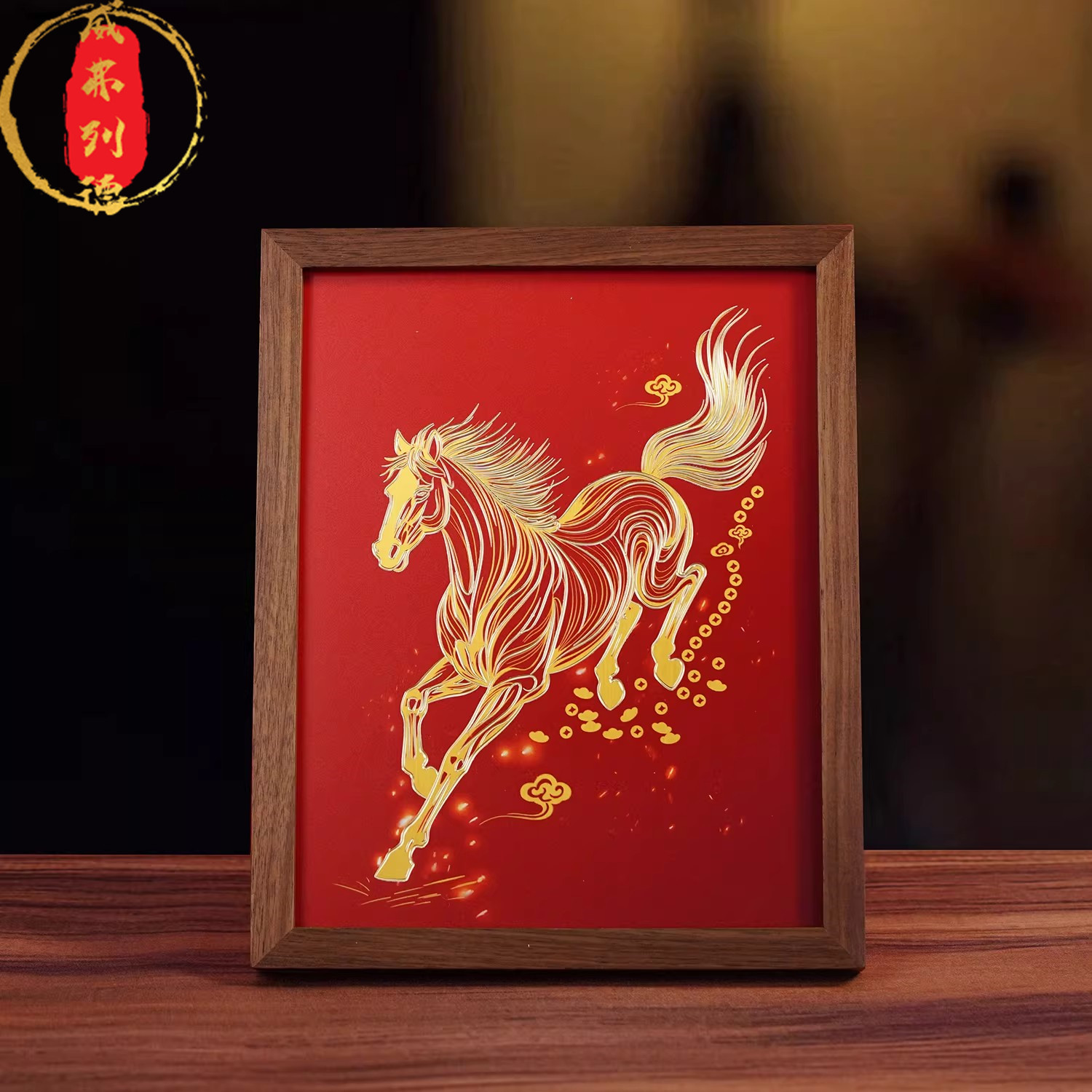 威弗列德家居摆件客厅玄关商务礼物马年生肖吉祥手工千里马铜雕画,家居饰品,桌面摆台画,淘宝优惠券,粉丝福利购,淘宝优惠卷