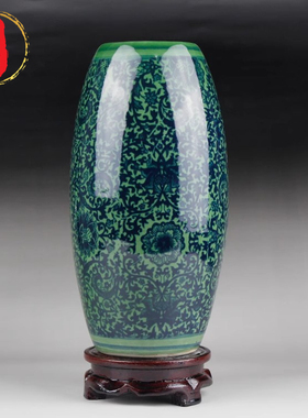 威弗列德景德镇陶瓷器仿古青花瓷迷你小花插花瓶装饰品博古架摆件