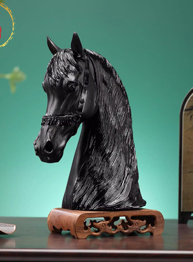 威弗列德中东马头琉璃摆件马到成