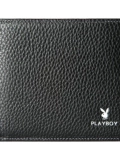 Playboy, мужской бумажник, короткий брендовый картхолдер, из натуральной кожи