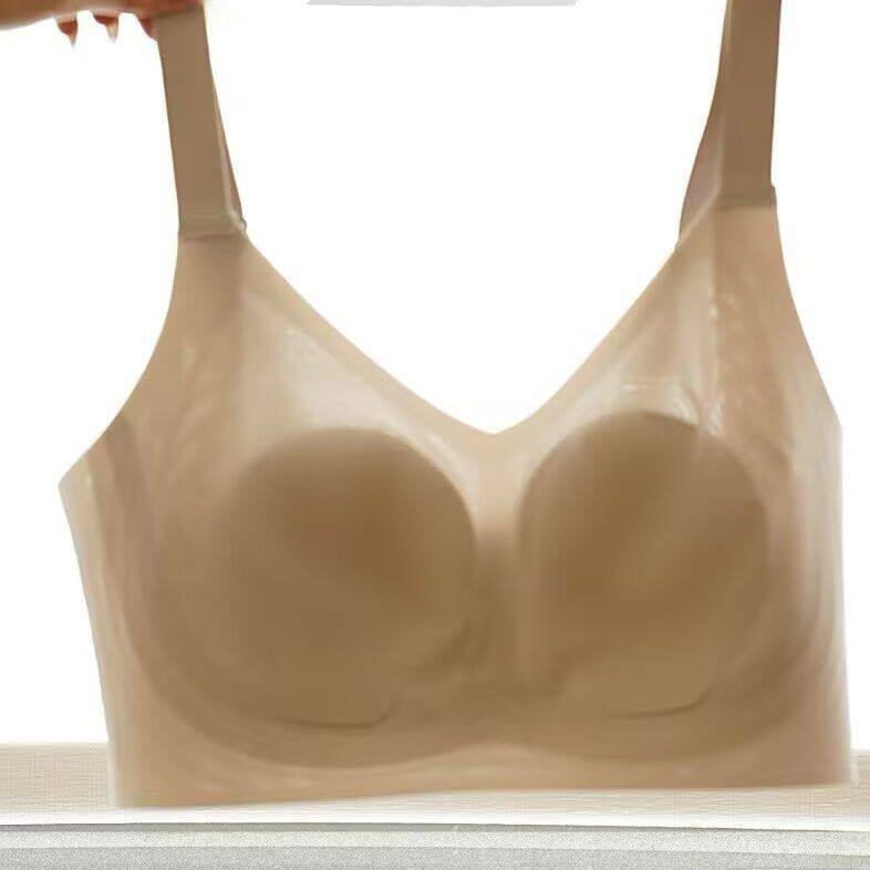 十足色彩内衣无痕女网纱夏超肌底安心杯收副乳防下垂美背文胸超薄