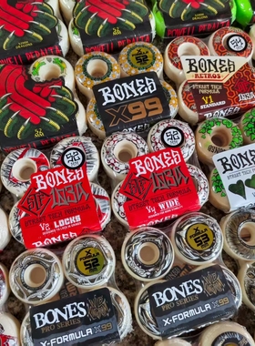 BONES专业滑板轮子进口正品X配方 龙配方stf双翘通用街式动作碗池