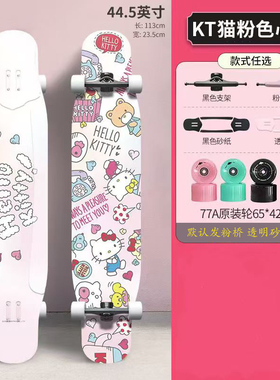 冰龙长板专业板女生舞板平花初学者滑板儿童成人刷街青少年滑长板