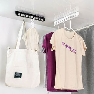 大学宿舍挂衣服神器ins学生宿舍挂架便携好安装 男女生寝室到顶粘