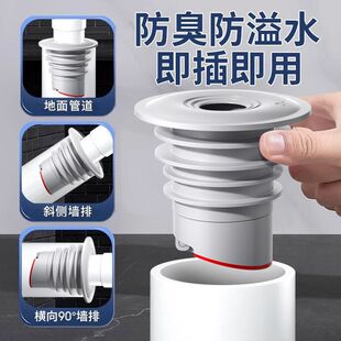 50管装饰盖下水道封口盖4050排水管道密封圈塞堵头75遮丑盖帽遮挡