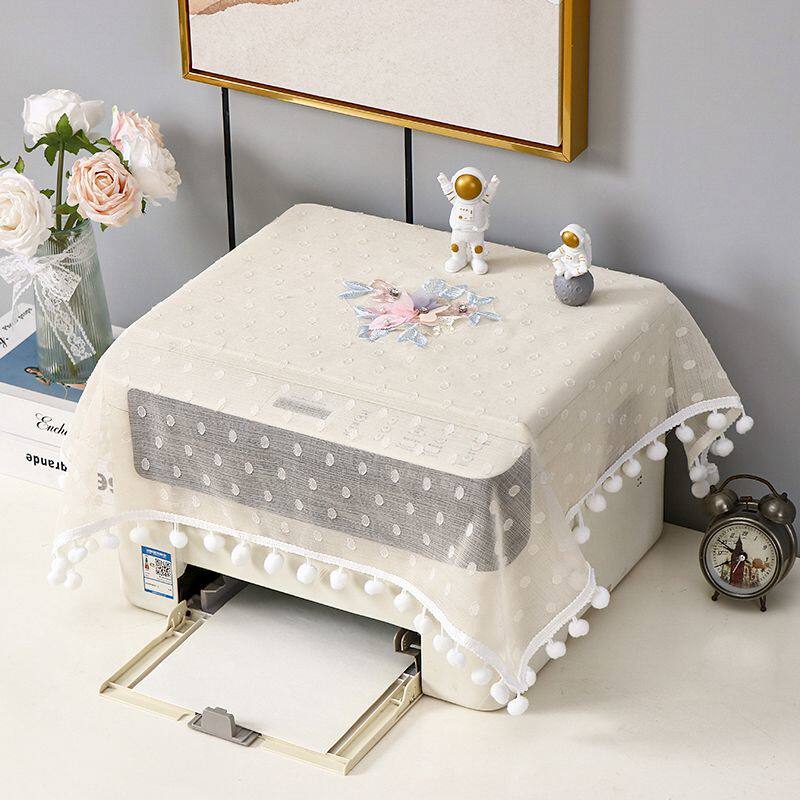 打印机防尘罩打印机盖布防尘床头柜盖巾传真机简约微波炉蕾丝防尘