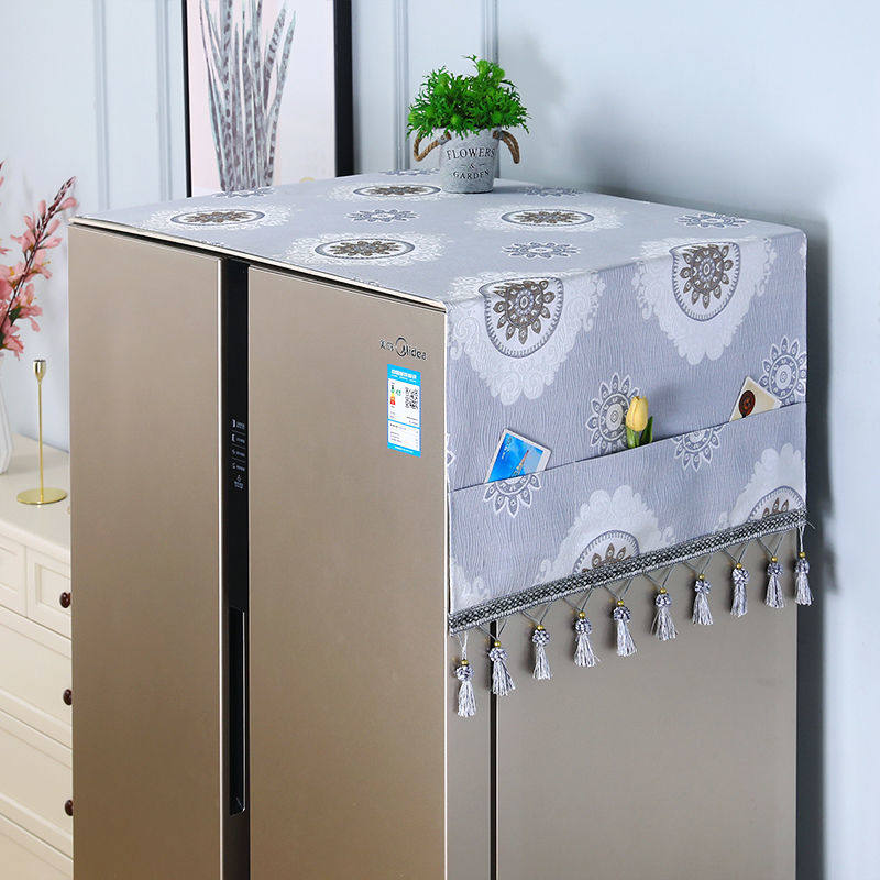 双开门冰箱专用盖布冰箱防尘盖布冰箱罩防尘罩单开门对双开门冰箱