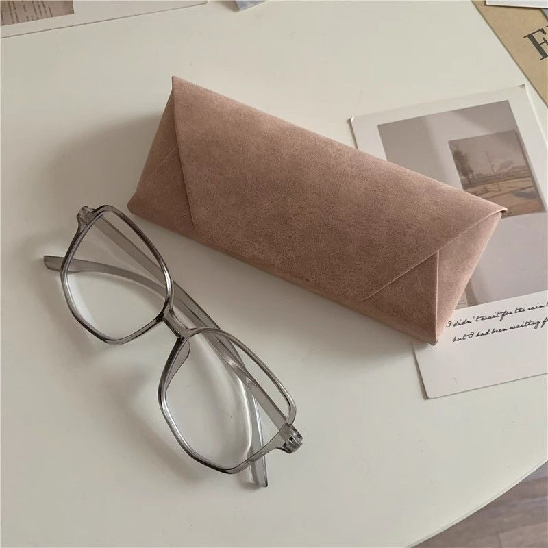 眼镜收纳包哑光雾面眼镜盒ins小众高级感抗压太阳墨镜盒日系文艺