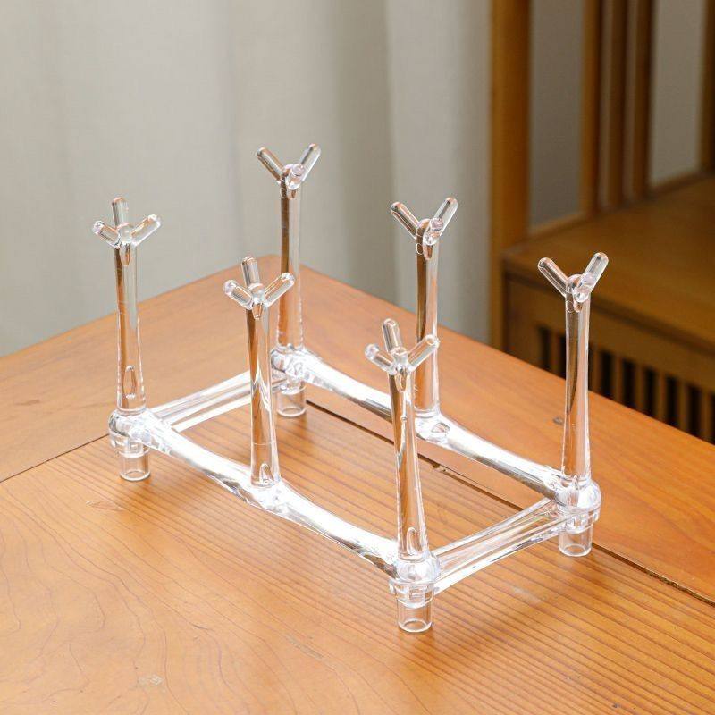 茶杯架2025新款亚克力杯架创意小杯挂架沥水咖啡杯架子杯子水杯收