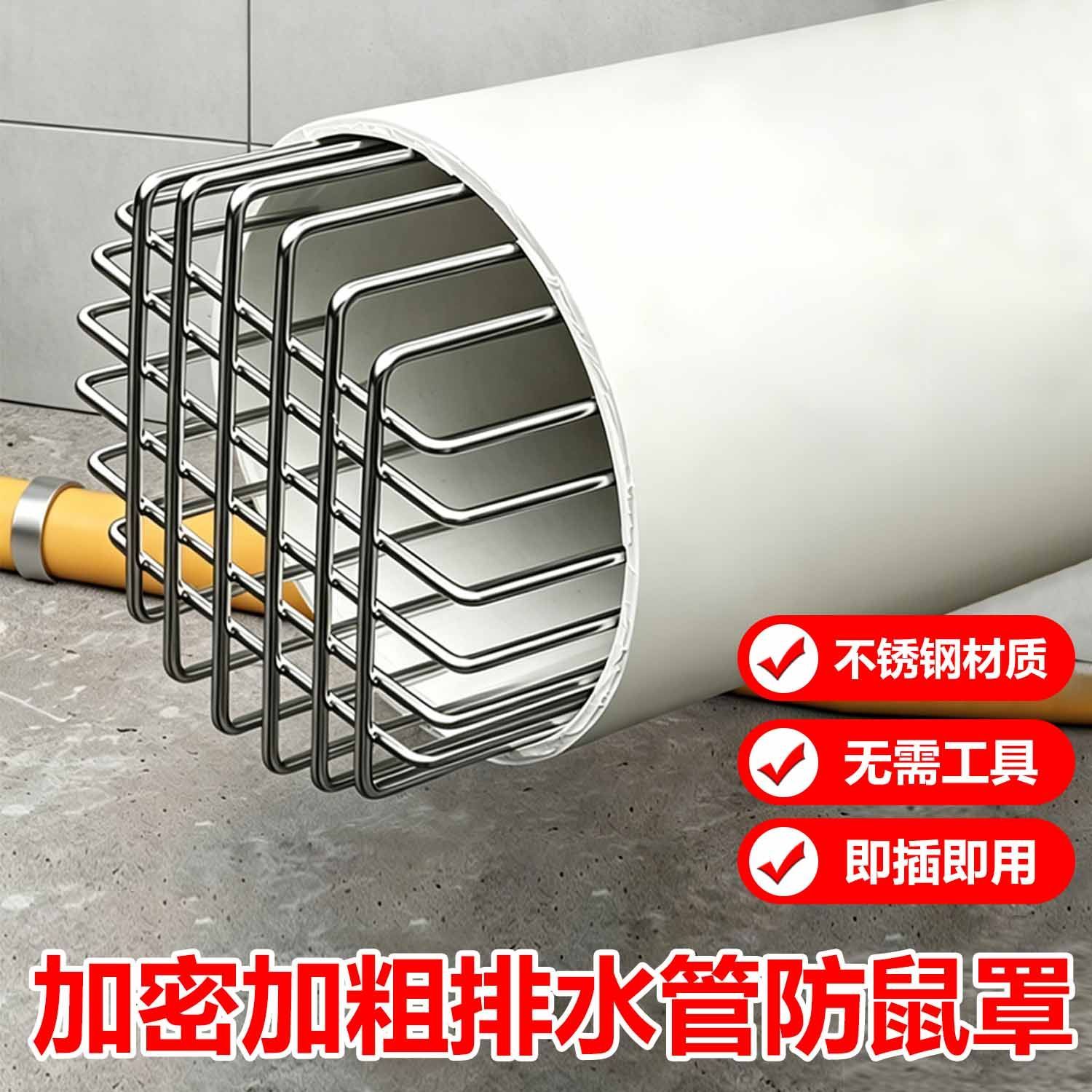 油烟机排烟管遮挡罩不锈钢防鼠网罩防鸟型号大全排风口圆形油烟过