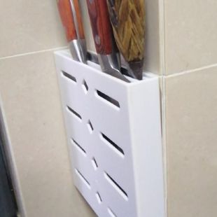 放菜板和刀的架子创意刀架刀座架子挂壁式厨房用品塑料免打孔家用