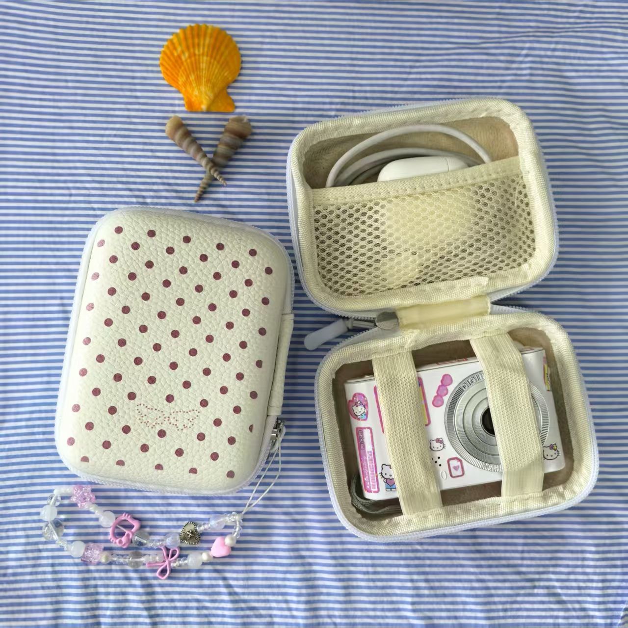漂亮相机包青苹果猫咪ccd