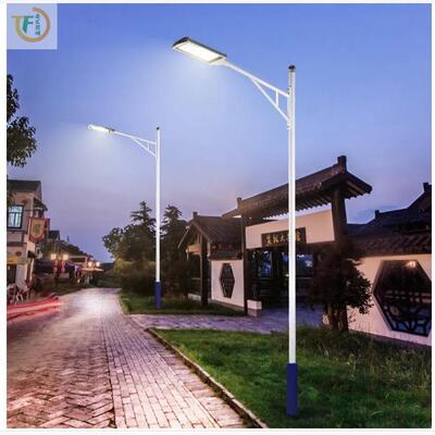 自弯臂路灯现货直销6米自弯臂单臂30WLED道路工程市电路灯