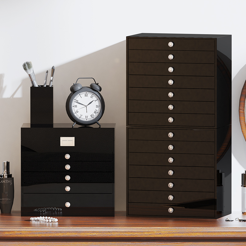 高端多层抽屉式首饰收纳盒