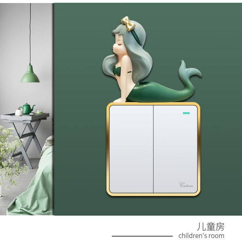 多巴胺开关贴美人鱼卡通