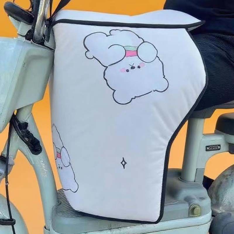 电动车儿童挡风神器电动车膝盖挡风被冬季加厚内搭小被护腿加绒加