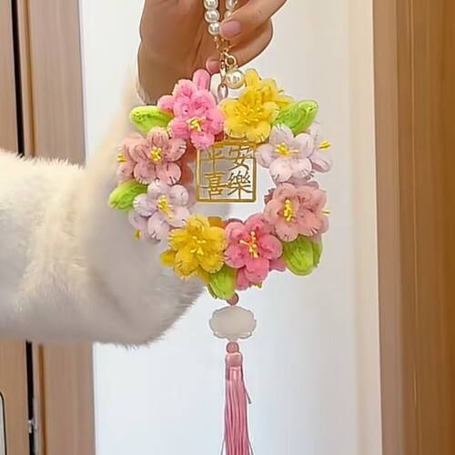 汽车挂件手工制作diy桂花