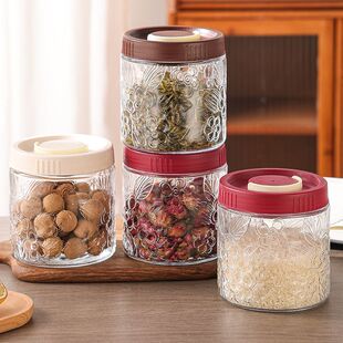 早餐密封罐复古多功能储物罐密封手提储物罐一罐多用密封锁鲜干货