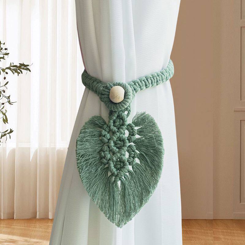 窗帘绑带中古风新款树叶