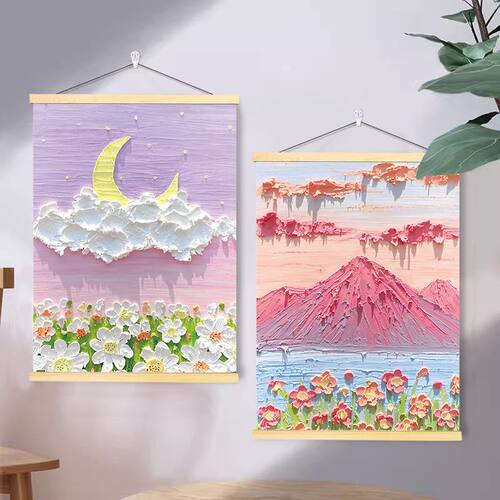 高端艺术油画挂画ins风装