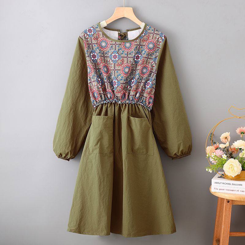 大人罩衣可外穿洋气收腰国风长袖厨房家用做饭洋气漂亮成人防污耐,家庭/个人清洁工具,一次性围裙,淘宝优惠券,粉丝福利购,淘宝优惠卷