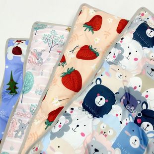 三合一羽绒布料羽绒服布料绣花三合一印花卡通面料直充羽绒外套免