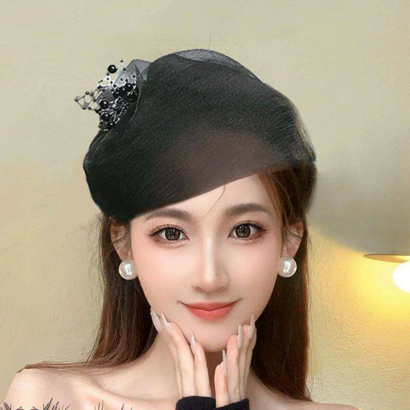 盖白头发的头饰中老年遮