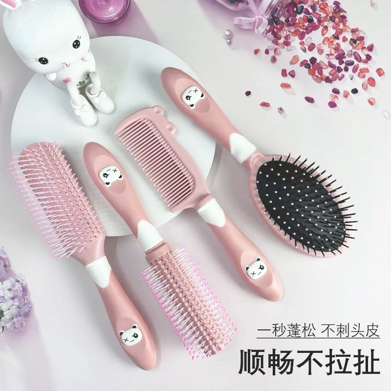 梳子儿童女孩不伤头发超萌气垫梳头梳子卡通卷发气囊按摩梳公主家