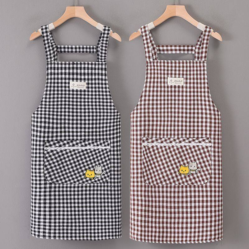 罩衣上班专用年轻款围裙家用棉布背带厨房做饭夏季工作服上班耐脏,家庭/个人清洁工具,一次性围裙,淘宝优惠券,粉丝福利购,淘宝优惠卷