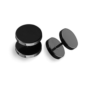 耳钉男款无耳洞耳夹吸铁石耳钉假耳环男耳夹女朋克黑色时尚圆首饰